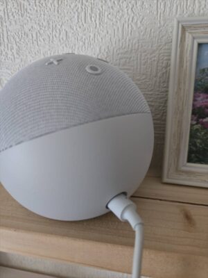 Amazon Echo Dot（第5世代）電源ケーブル接続